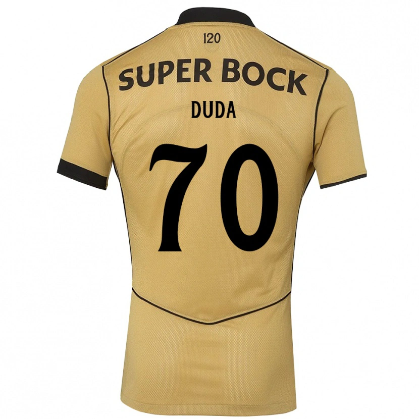 Danxen Niño Camiseta Dudá #70 Goldenrod Negro 2ª Equipación 2026/27 La Camisa