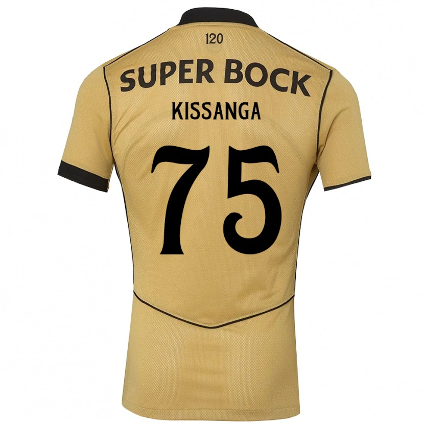 Danxen Niño Camiseta Manuel Kissanga #75 Goldenrod Negro 2ª Equipación 2026/27 La Camisa