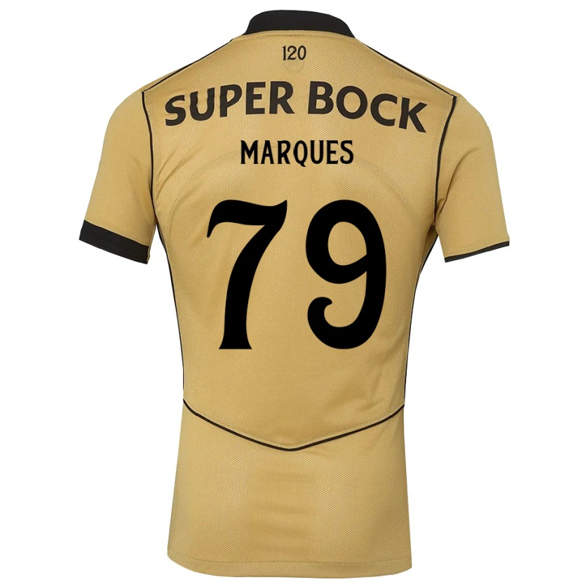 Danxen Niño Camiseta Rodrigo Marquês #79 Goldenrod Negro 2ª Equipación 2026/27 La Camisa