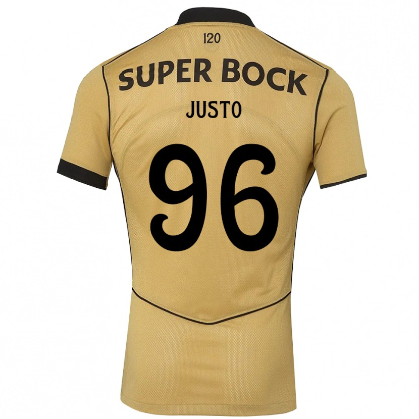 Danxen Niño Camiseta Samuel Justo #96 Goldenrod Negro 2ª Equipación 2026/27 La Camisa