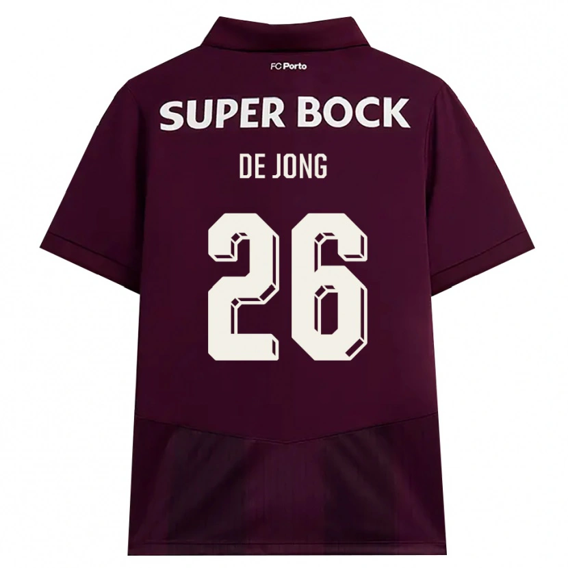 Danxen Niño Camiseta Luuk De Jong #26 Blanco Borgoña Blanco 2ª Equipación 2026/27 La Camisa