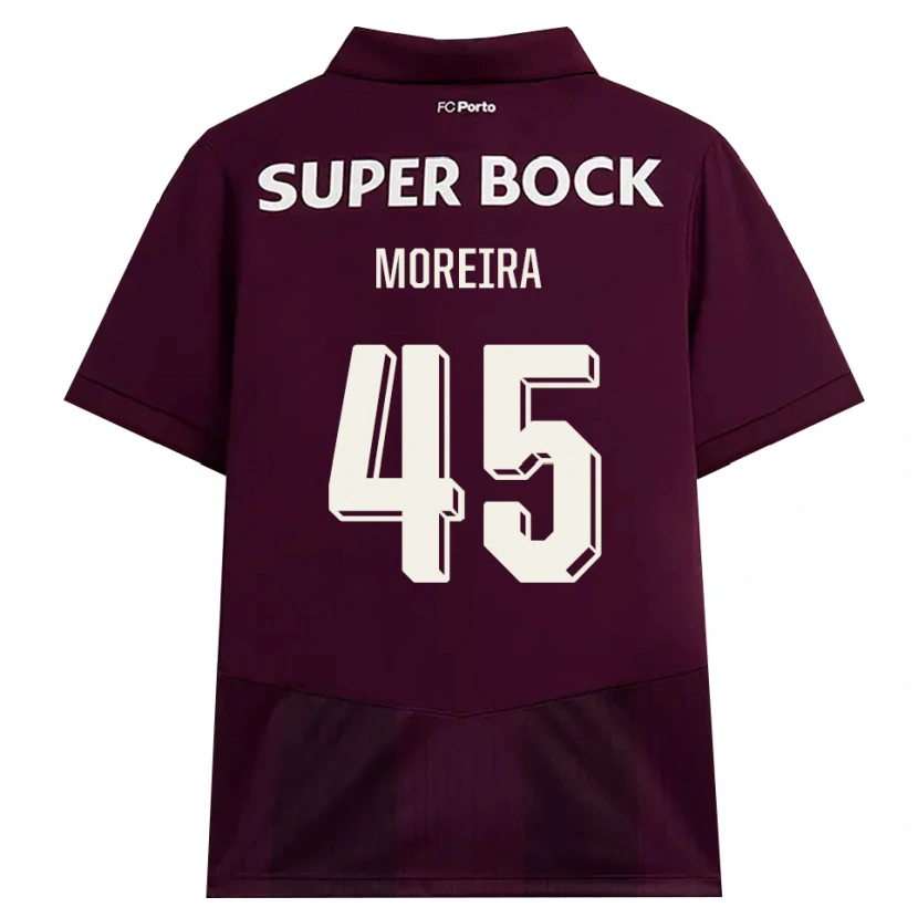 Danxen Niño Camiseta João Moreira #45 Blanco Borgoña Blanco 2ª Equipación 2026/27 La Camisa
