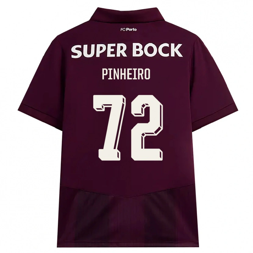 Danxen Niño Camiseta Rodrigo Pinheiro #72 Blanco Borgoña Blanco 2ª Equipación 2026/27 La Camisa