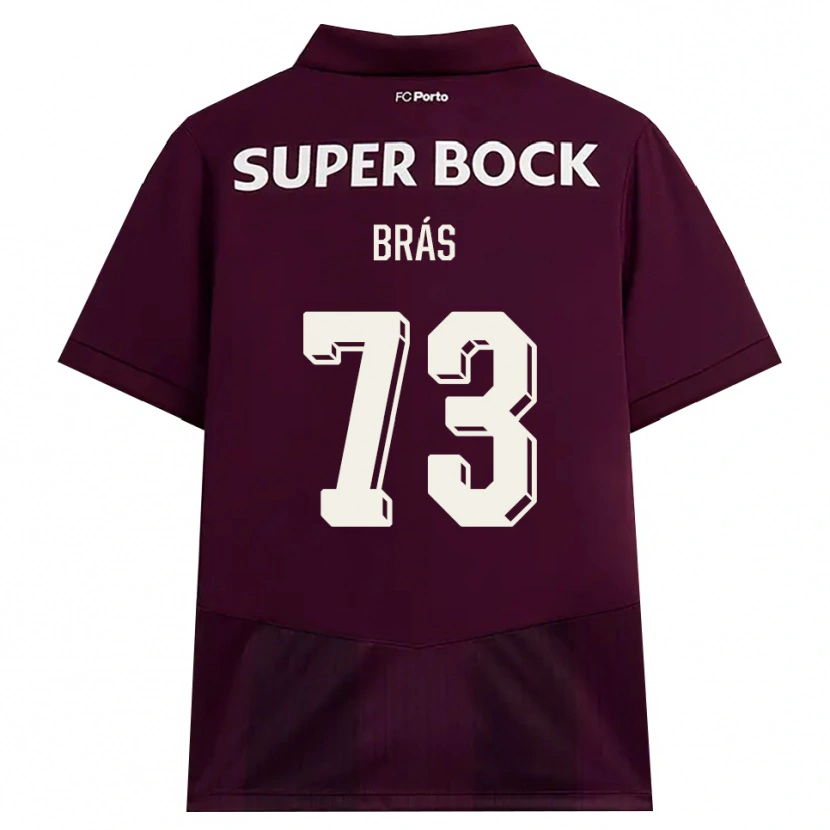 Danxen Niño Camiseta Gabriel Brás #73 Blanco Borgoña Blanco 2ª Equipación 2026/27 La Camisa