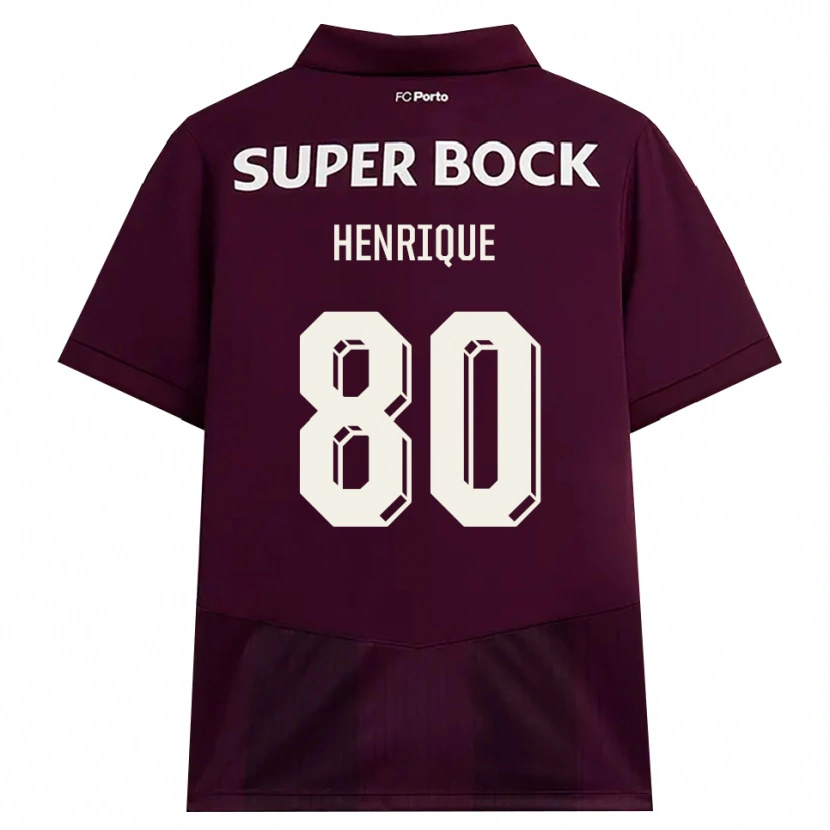 Danxen Niño Camiseta Kaio Henrique #80 Blanco Borgoña Blanco 2ª Equipación 2026/27 La Camisa