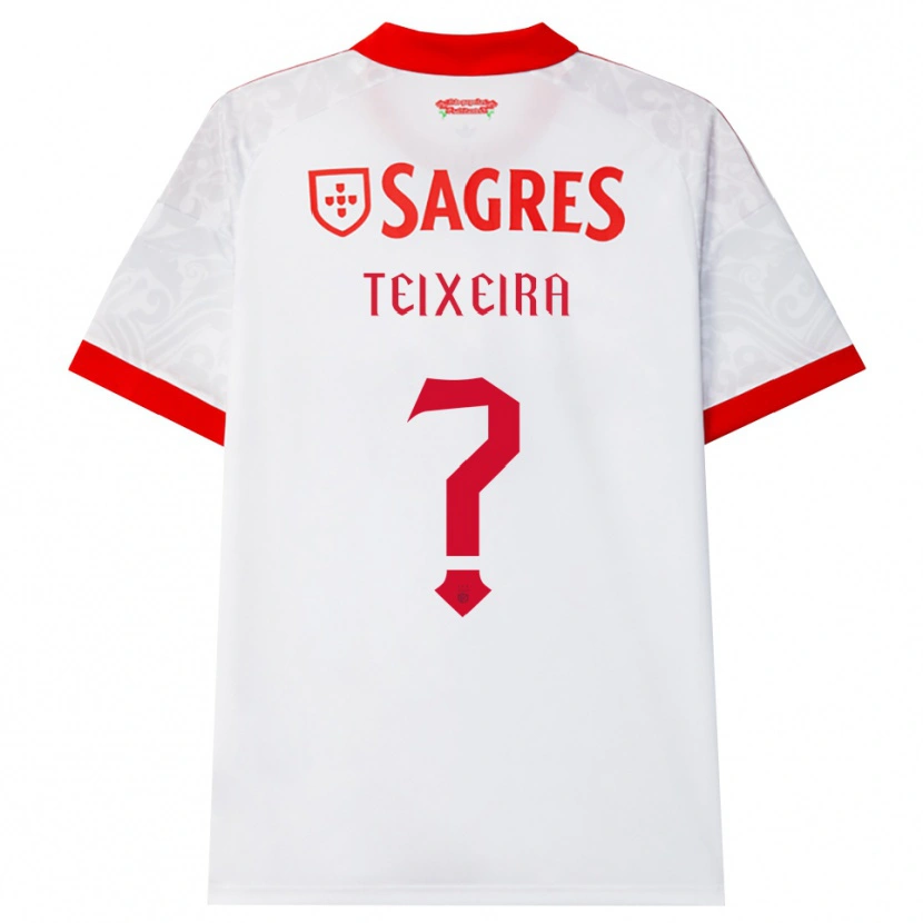 Danxen Niño Camiseta Ricardo Teixeira #0 Blanco Rojo Amarillo 2ª Equipación 2026/27 La Camisa