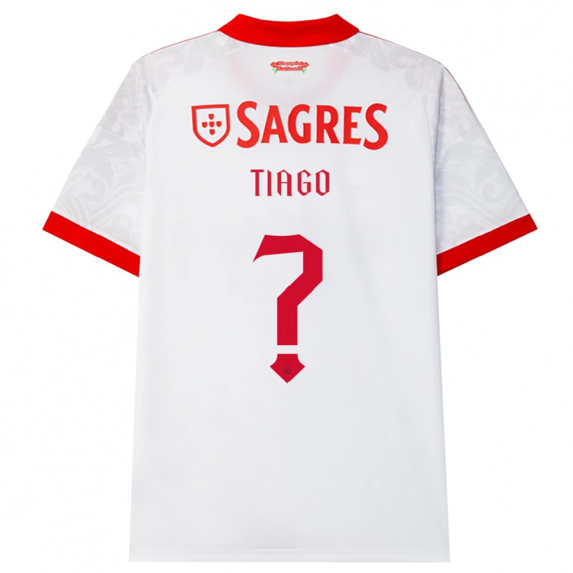 Danxen Niño Camiseta Tiago Ferreira #0 Blanco Rojo Amarillo 2ª Equipación 2026/27 La Camisa