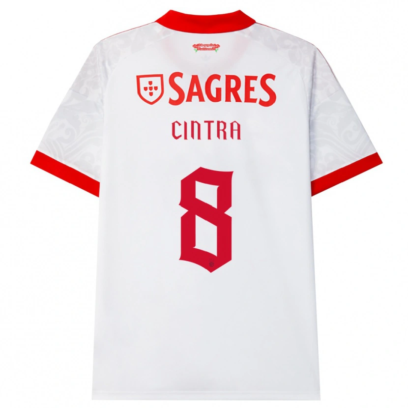 Danxen Niño Camiseta Marta Cintra #8 Blanco Rojo Amarillo 2ª Equipación 2026/27 La Camisa