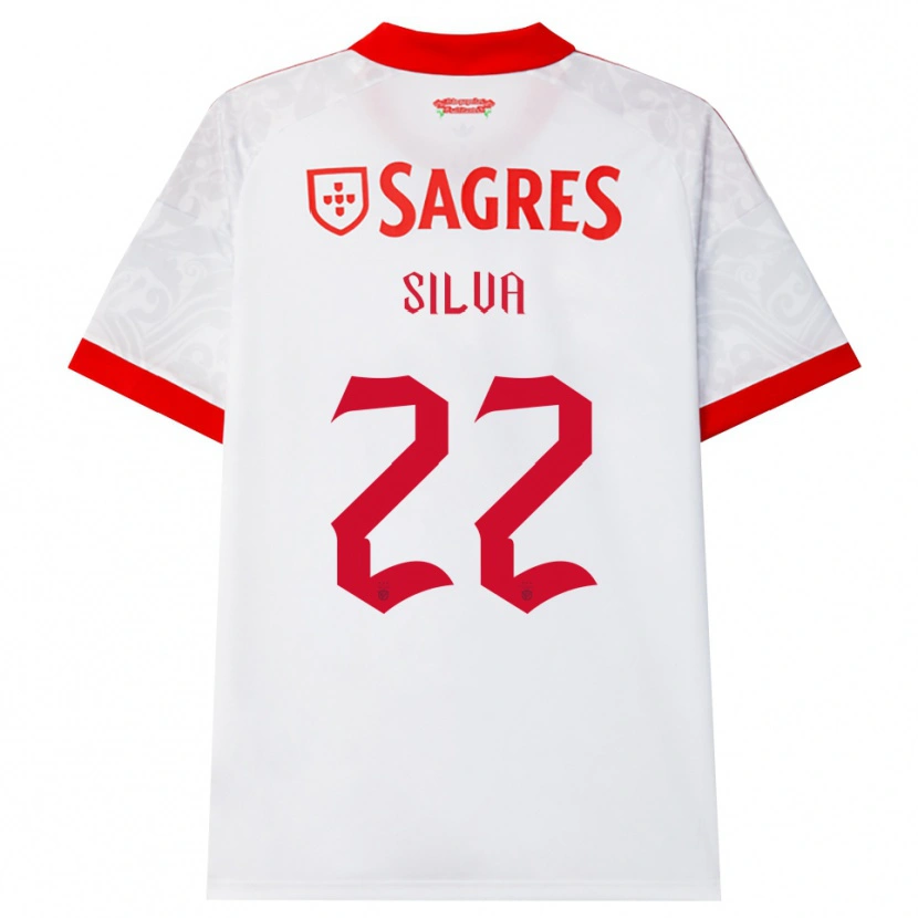 Danxen Niño Camiseta Amelia Silva #22 Blanco Rojo Amarillo 2ª Equipación 2026/27 La Camisa