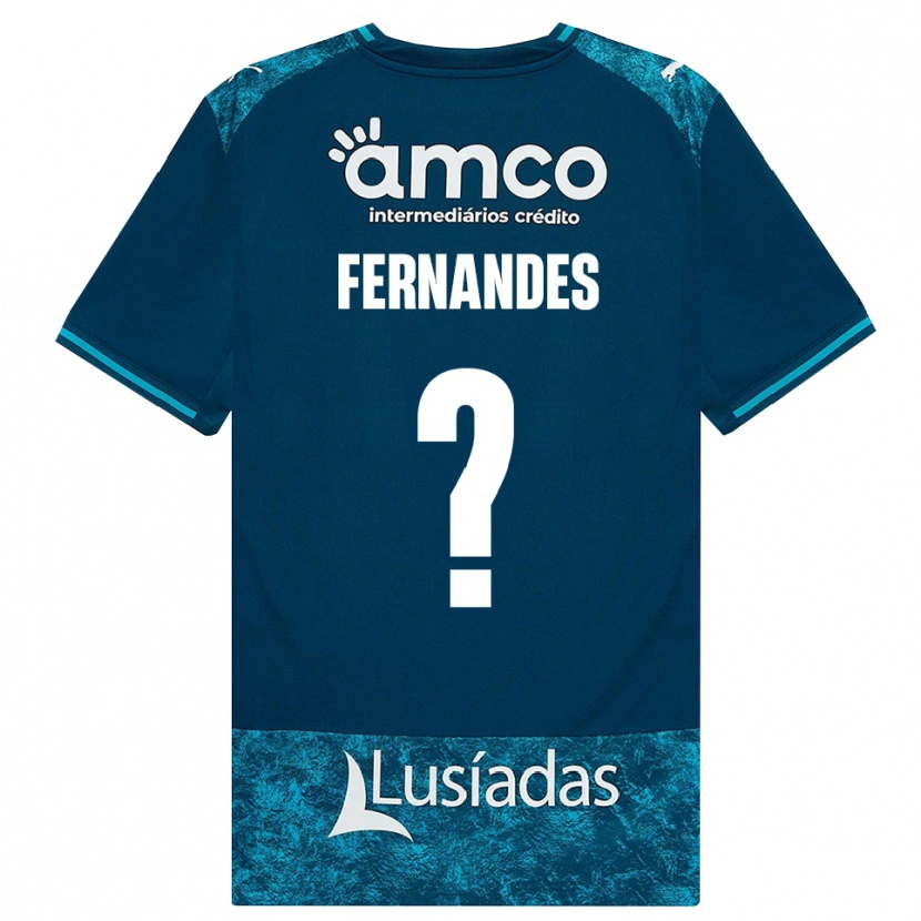 Danxen Niño Camiseta Martim Fernandes #0 Grisardodarkslategray Turquesamedio 2ª Equipación 2026/27 La Camisa