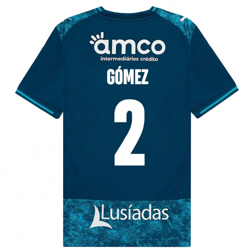 Danxen Niño Camiseta Víctor Gómez #2 Grisardodarkslategray Turquesamedio 2ª Equipación 2026/27 La Camisa