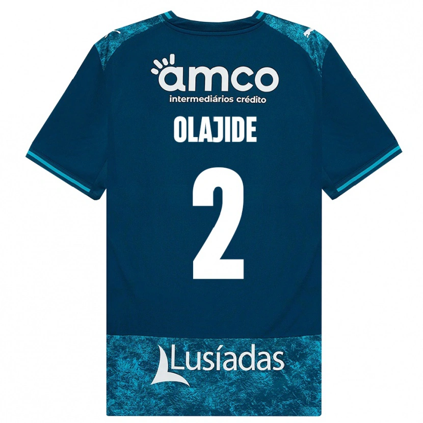 Danxen Niño Camiseta Mustapha Olajide #2 Grisardodarkslategray Turquesamedio 2ª Equipación 2026/27 La Camisa