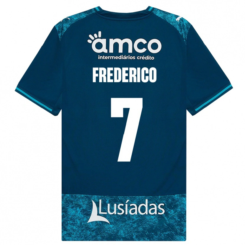 Danxen Niño Camiseta Frederico Silva #7 Grisardodarkslategray Turquesamedio 2ª Equipación 2026/27 La Camisa
