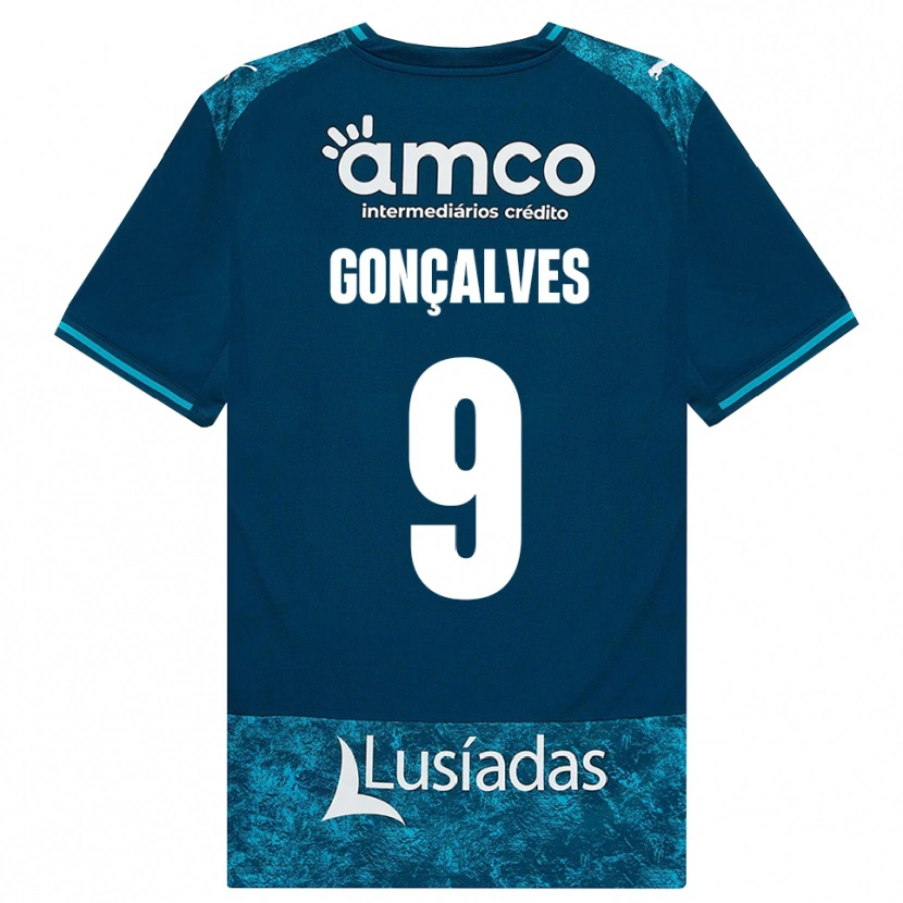 Danxen Niño Camiseta João Gonçalves #9 Grisardodarkslategray Turquesamedio 2ª Equipación 2026/27 La Camisa