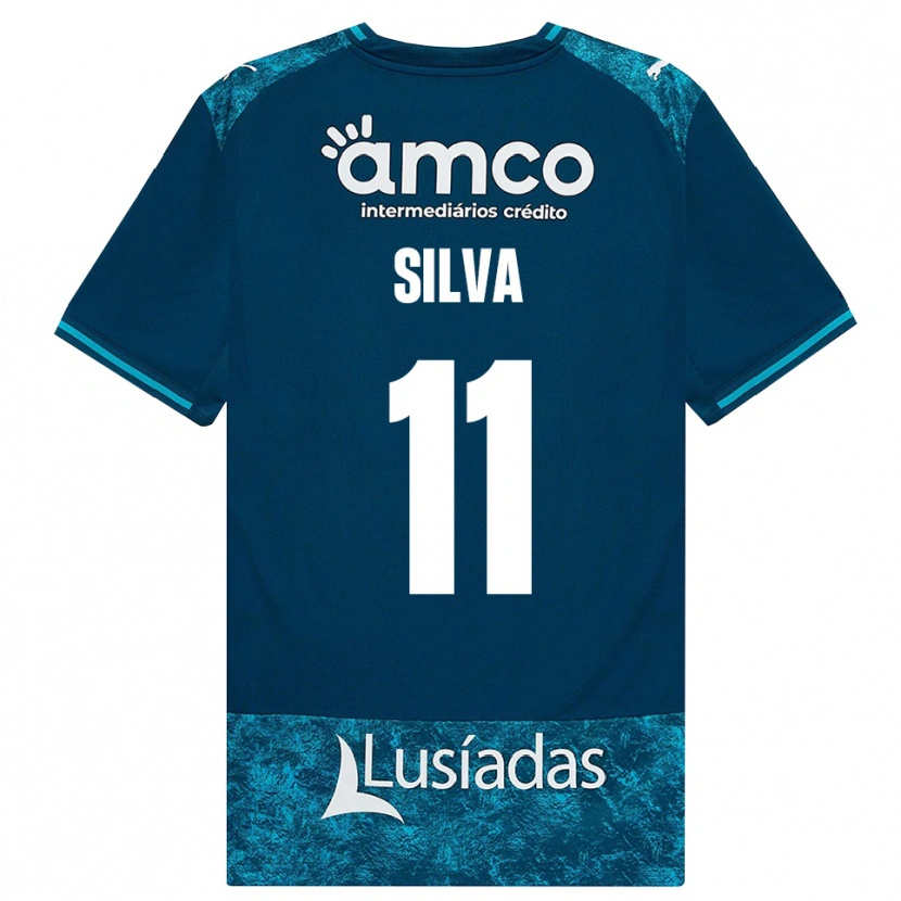 Danxen Niño Camiseta Gabriel Silva #11 Grisardodarkslategray Turquesamedio 2ª Equipación 2026/27 La Camisa