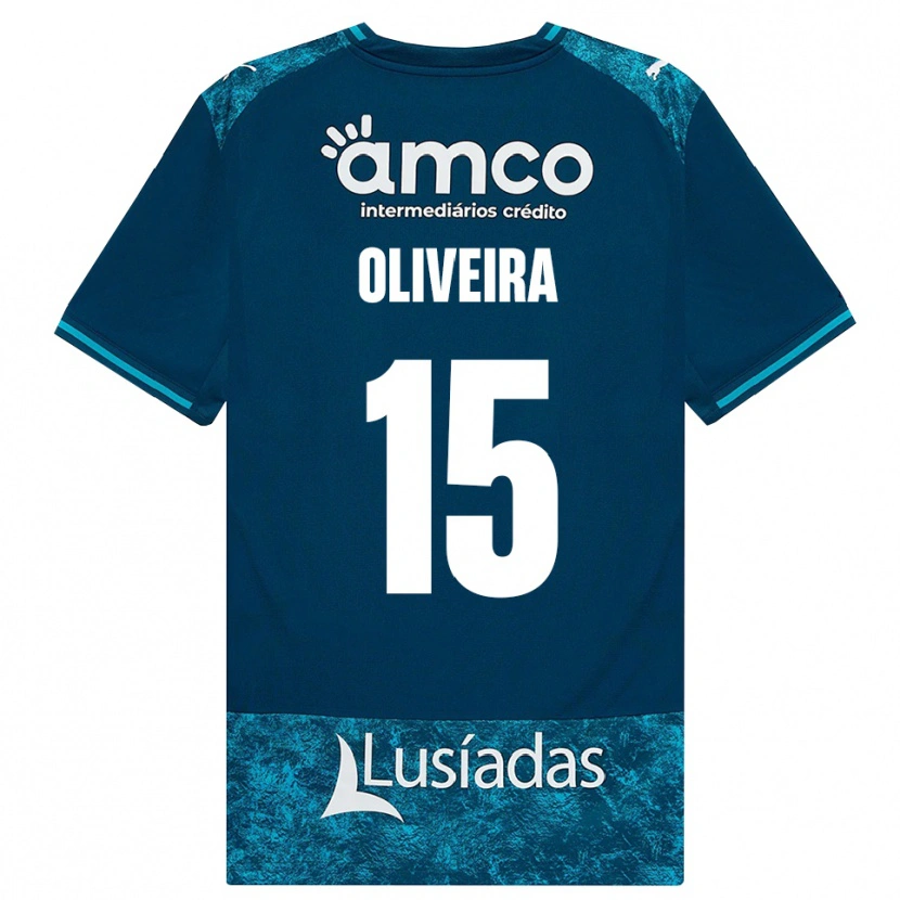Danxen Niño Camiseta Paulo Oliveira #15 Grisardodarkslategray Turquesamedio 2ª Equipación 2026/27 La Camisa