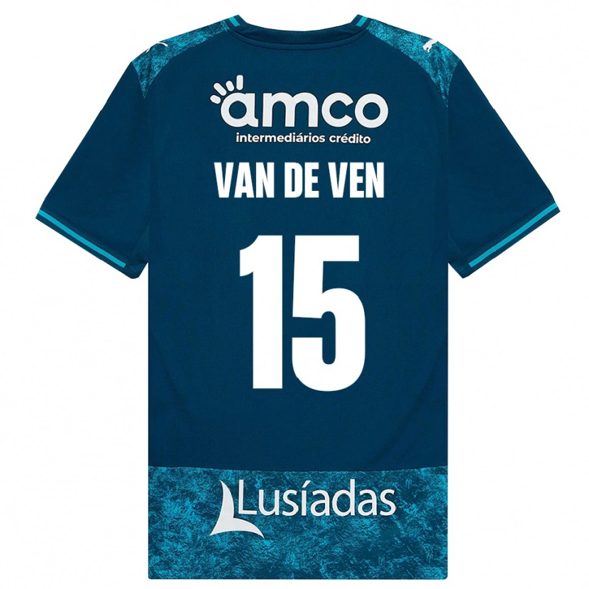 Danxen Niño Camiseta Zoï Van De Ven #15 Grisardodarkslategray Turquesamedio 2ª Equipación 2026/27 La Camisa