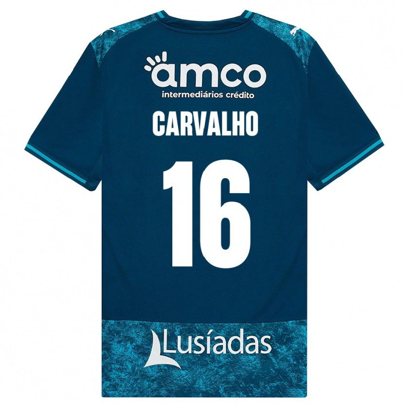 Danxen Niño Camiseta Alexandre Carvalho #16 Grisardodarkslategray Turquesamedio 2ª Equipación 2026/27 La Camisa