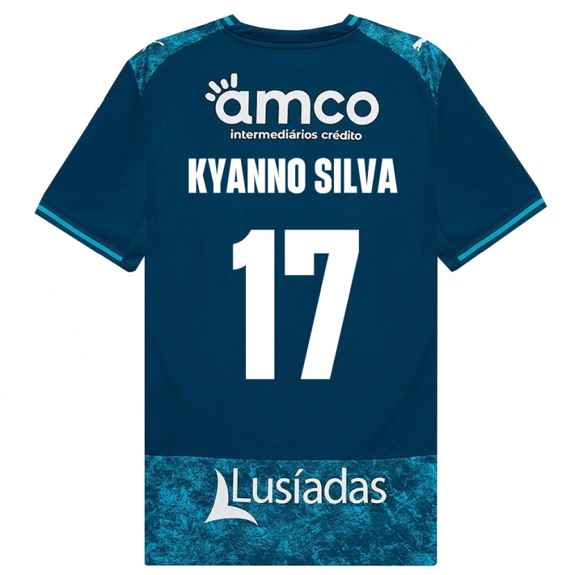 Danxen Niño Camiseta Kyanno Silva #17 Grisardodarkslategray Turquesamedio 2ª Equipación 2026/27 La Camisa
