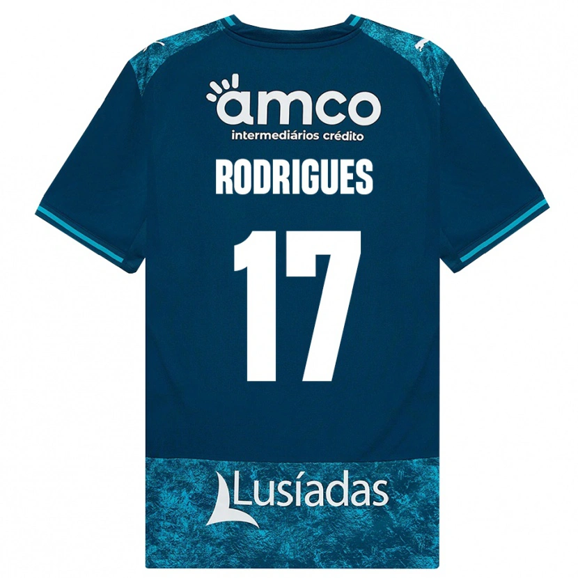 Danxen Niño Camiseta Tânia Rodrigues #17 Grisardodarkslategray Turquesamedio 2ª Equipación 2026/27 La Camisa