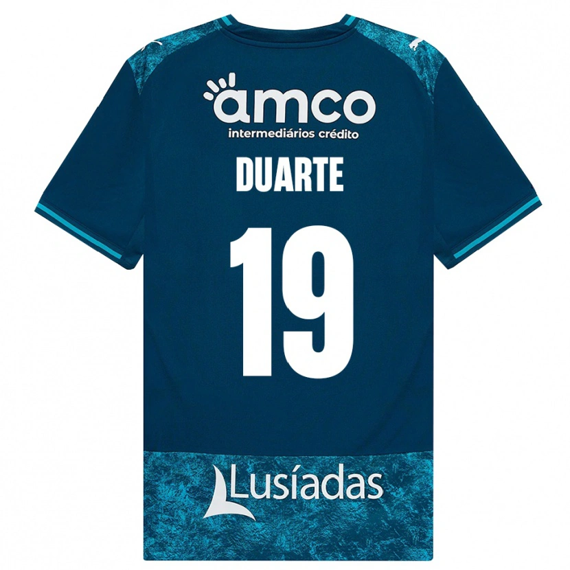 Danxen Niño Camiseta João Duarte #19 Grisardodarkslategray Turquesamedio 2ª Equipación 2026/27 La Camisa