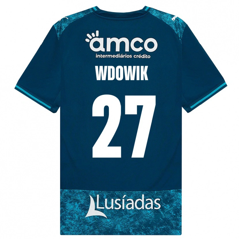 Danxen Niño Camiseta Bartlomiej Wdowik #27 Grisardodarkslategray Turquesamedio 2ª Equipación 2026/27 La Camisa