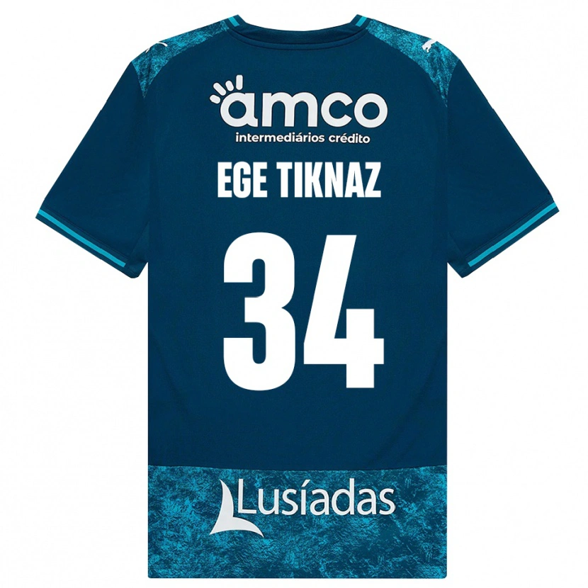Danxen Niño Camiseta Demir Ege Tıknaz #34 Grisardodarkslategray Turquesamedio 2ª Equipación 2026/27 La Camisa