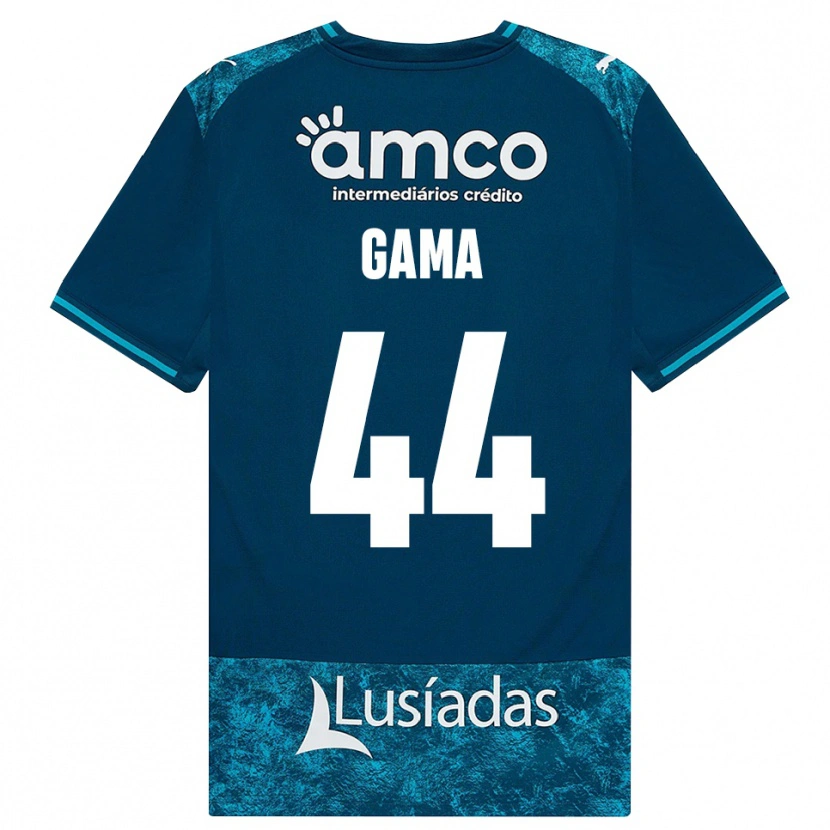 Danxen Niño Camiseta Dinis Gama #44 Grisardodarkslategray Turquesamedio 2ª Equipación 2026/27 La Camisa