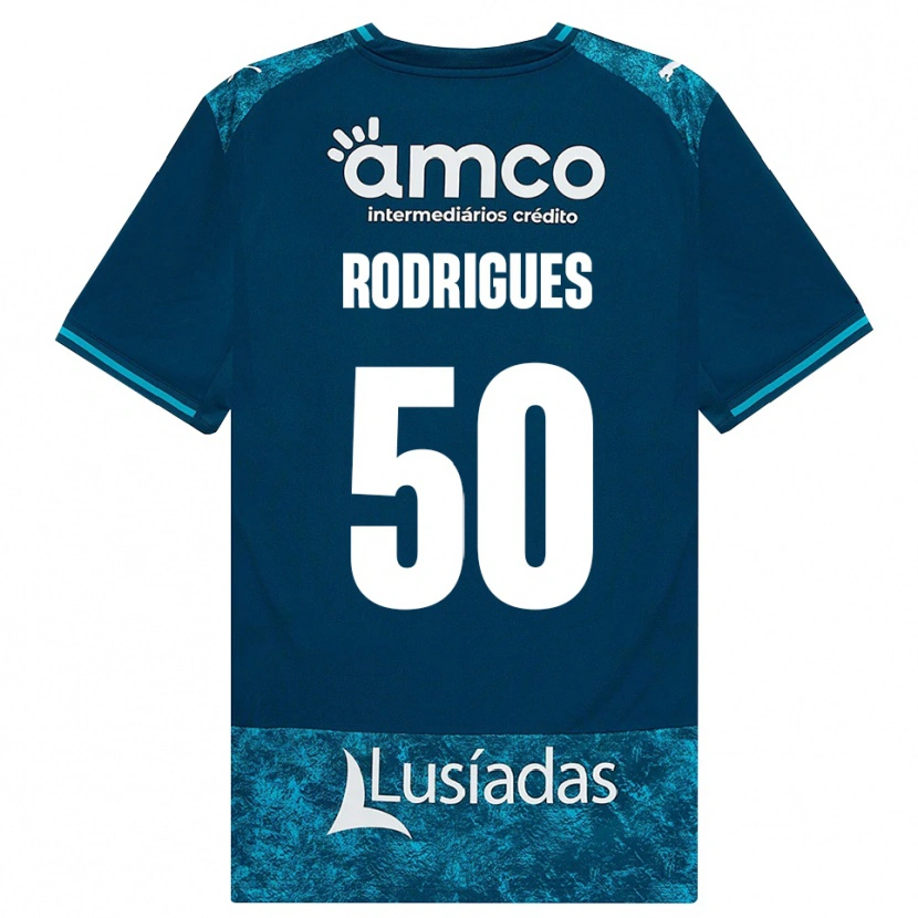 Danxen Niño Camiseta Diego Rodrigues #50 Grisardodarkslategray Turquesamedio 2ª Equipación 2026/27 La Camisa