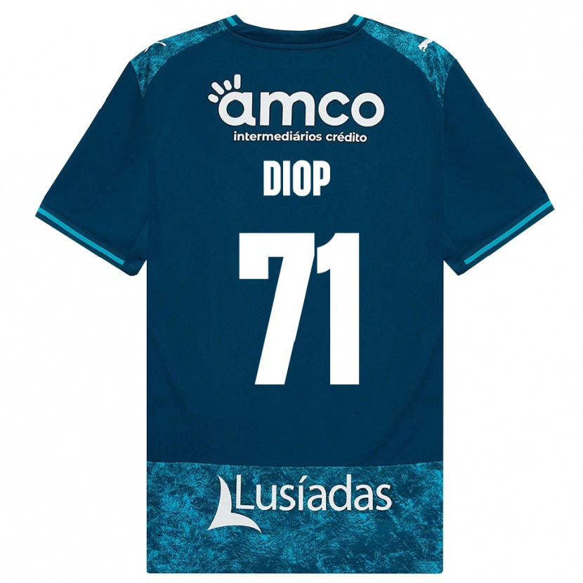 Danxen Niño Camiseta Mamadou Diop #71 Grisardodarkslategray Turquesamedio 2ª Equipación 2026/27 La Camisa