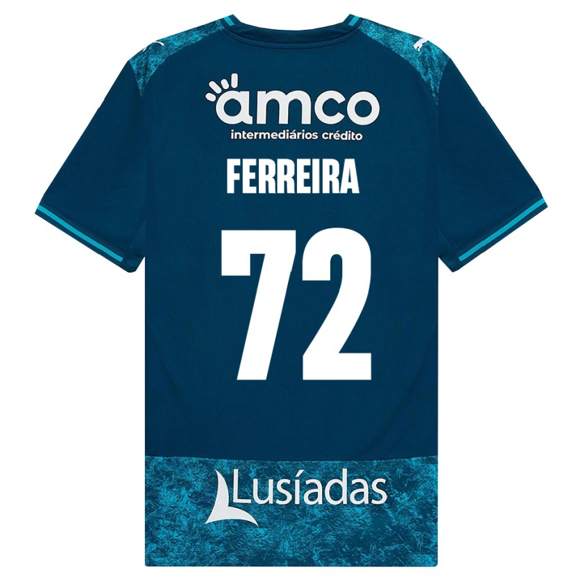 Danxen Niño Camiseta André Ferreira #72 Grisardodarkslategray Turquesamedio 2ª Equipación 2026/27 La Camisa