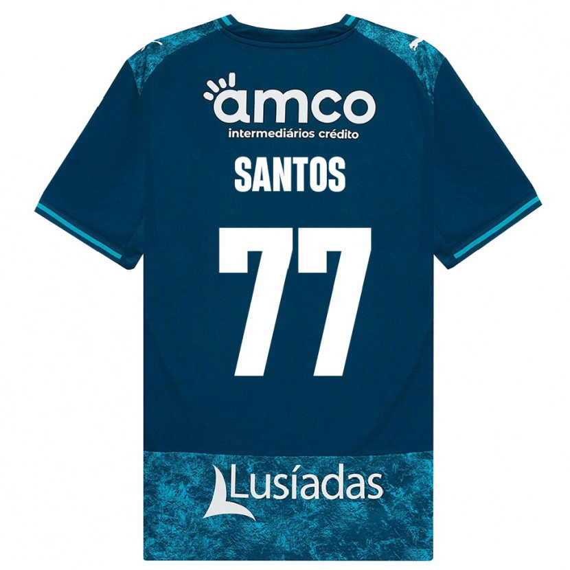 Danxen Niño Camiseta Edu Santos #77 Grisardodarkslategray Turquesamedio 2ª Equipación 2026/27 La Camisa
