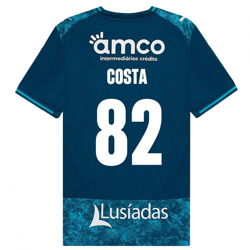 Danxen Niño Camiseta Gui Costa #82 Grisardodarkslategray Turquesamedio 2ª Equipación 2026/27 La Camisa