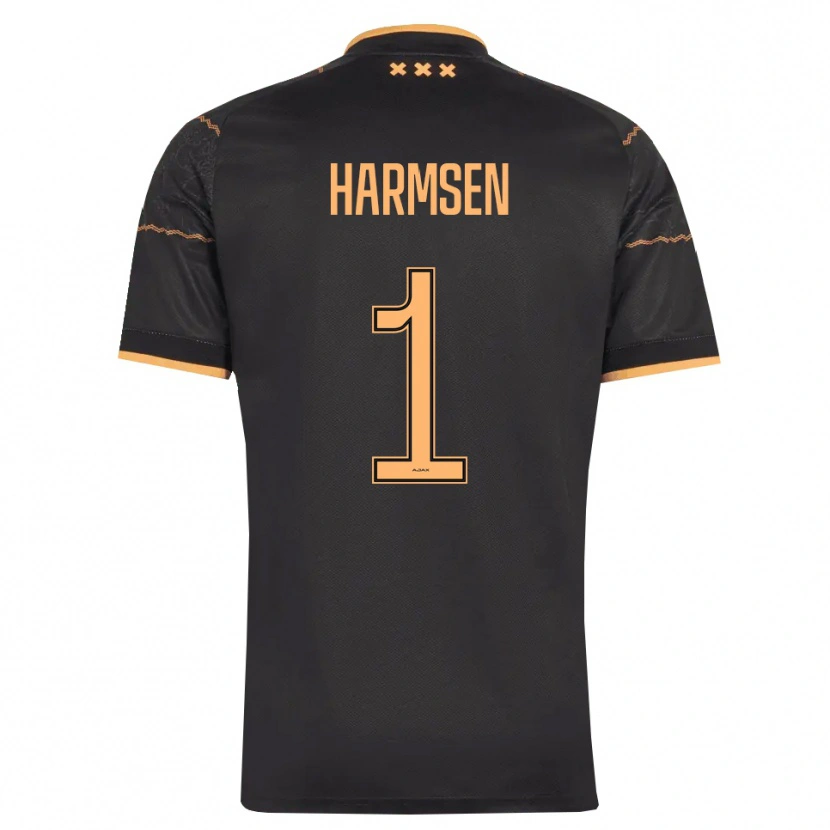 Danxen Niño Camiseta Tymo Harmsen #1 Negro Naranja 2ª Equipación 2026/27 La Camisa