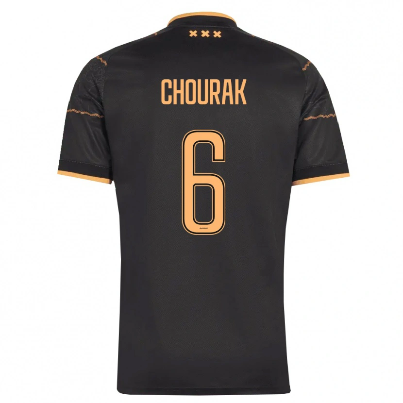 Danxen Niño Camiseta Nassef Chourak #6 Negro Naranja 2ª Equipación 2026/27 La Camisa