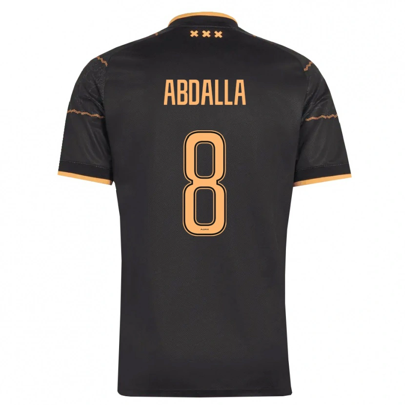 Danxen Niño Camiseta Mohamed Abdalla #8 Negro Naranja 2ª Equipación 2026/27 La Camisa