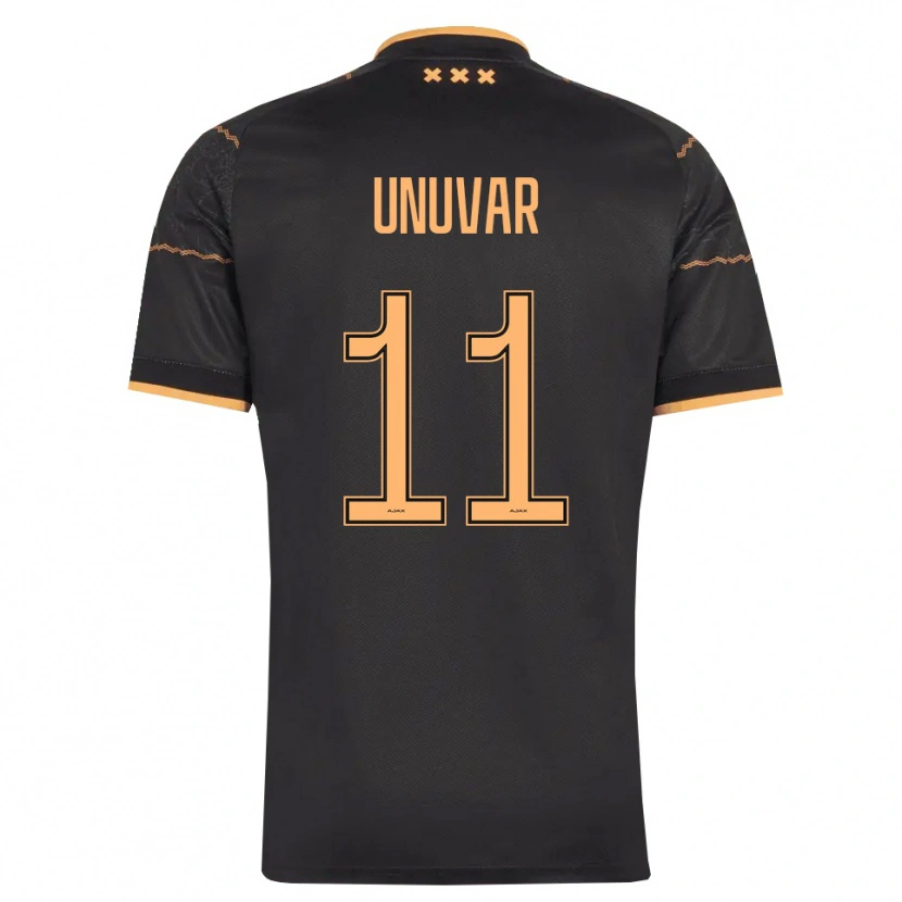 Danxen Niño Camiseta Naci Unuvar #11 Negro Naranja 2ª Equipación 2026/27 La Camisa