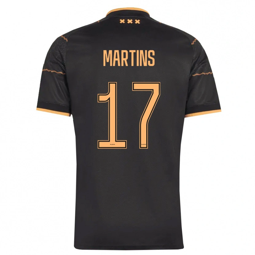 Danxen Niño Camiseta Lilinho Martins #17 Negro Naranja 2ª Equipación 2026/27 La Camisa
