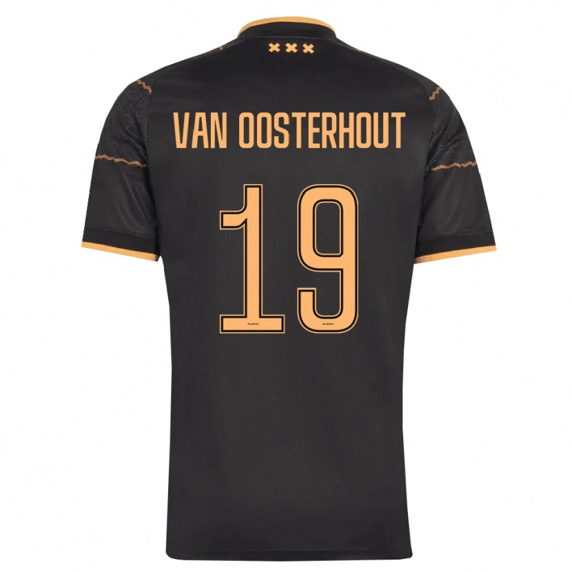 Danxen Niño Camiseta Charly Van Oosterhout #19 Negro Naranja 2ª Equipación 2026/27 La Camisa