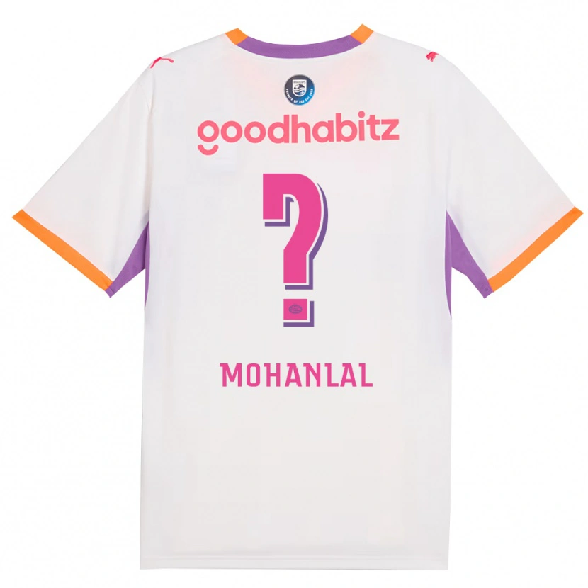 Danxen Niño Camiseta Pawan Mohanlal #0 Blanco Púrpura Naranja 2ª Equipación 2026/27 La Camisa