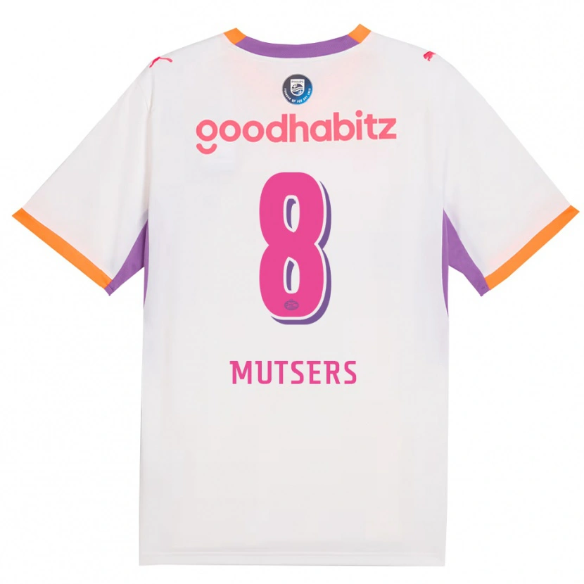 Danxen Niño Camiseta Milan Mutsers #8 Blanco Púrpura Naranja 2ª Equipación 2026/27 La Camisa