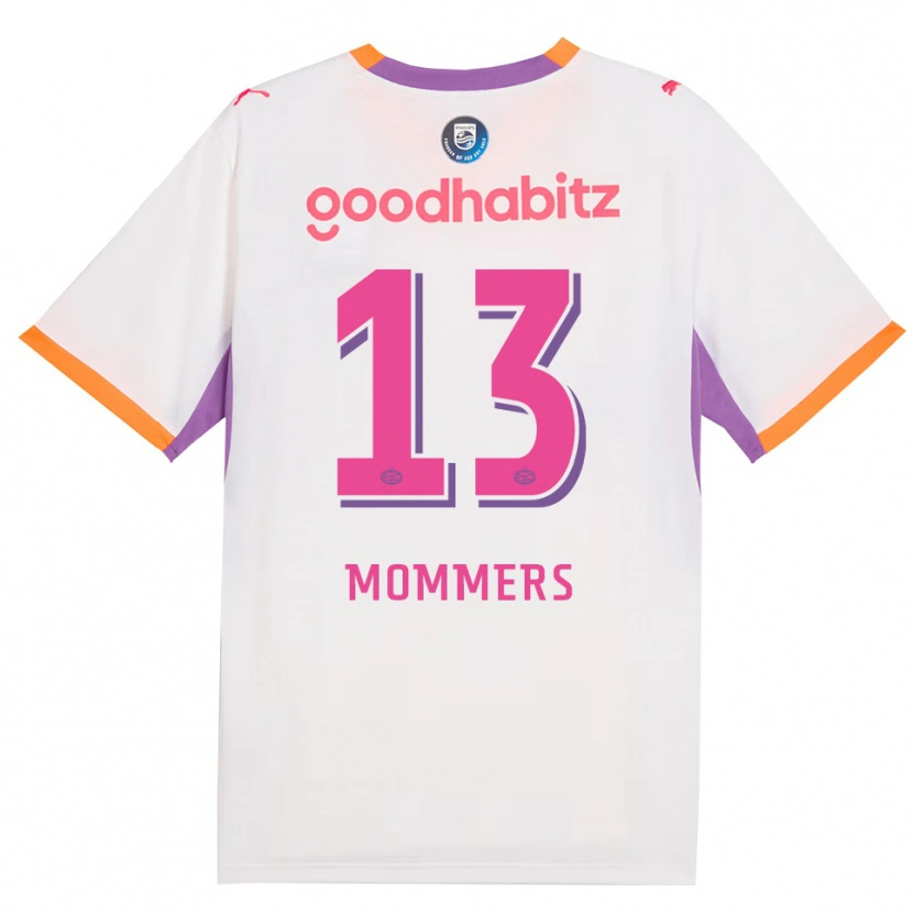 Danxen Niño Camiseta Ryan Mommers #13 Blanco Púrpura Naranja 2ª Equipación 2026/27 La Camisa