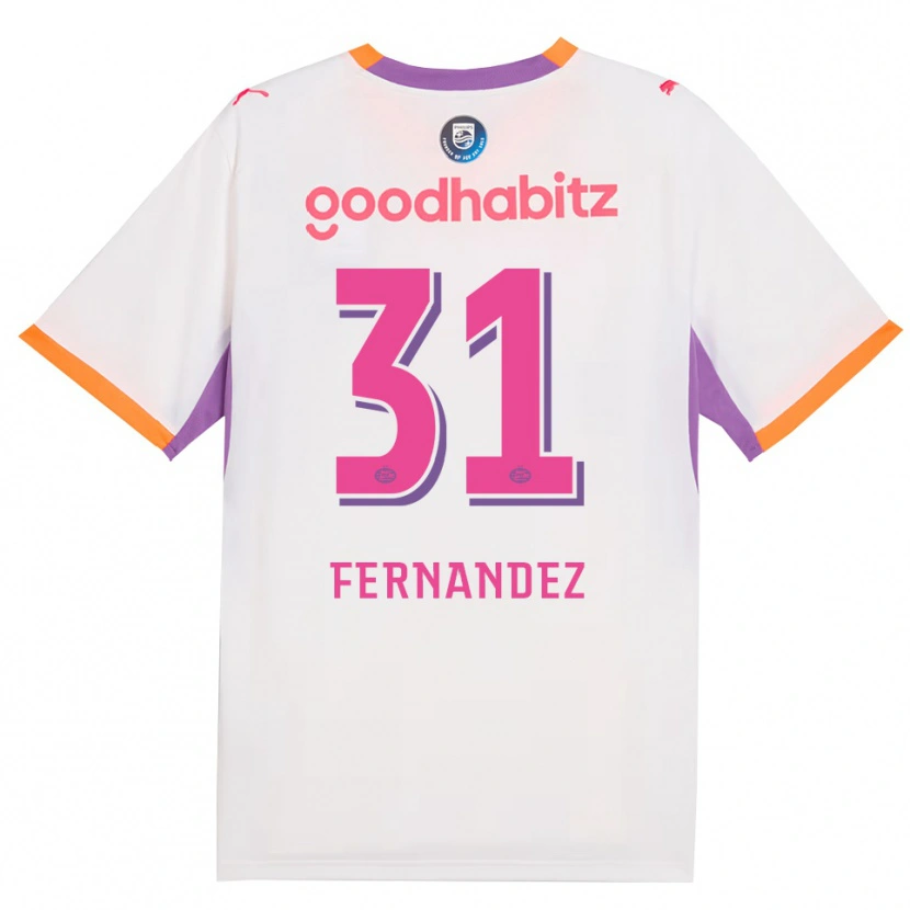Danxen Niño Camiseta Noah Fernandez #31 Blanco Púrpura Naranja 2ª Equipación 2026/27 La Camisa