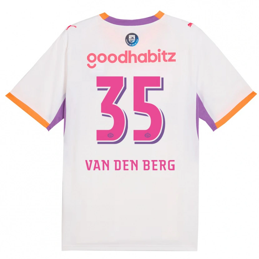 Danxen Niño Camiseta Joël Van Den Berg #35 Blanco Púrpura Naranja 2ª Equipación 2026/27 La Camisa