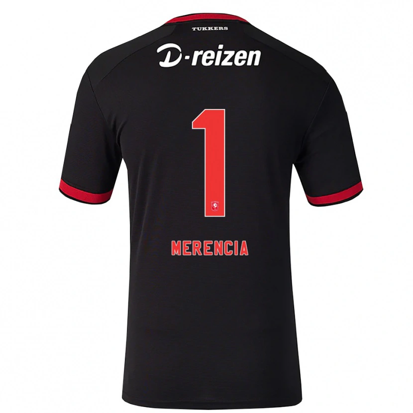 Danxen Niño Camiseta Leandro Merencia #1 Rojo Blanco Negro 2ª Equipación 2026/27 La Camisa