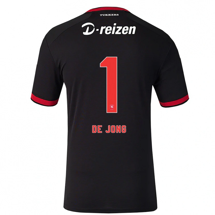 Danxen Niño Camiseta Danielle De Jong #1 Rojo Blanco Negro 2ª Equipación 2026/27 La Camisa