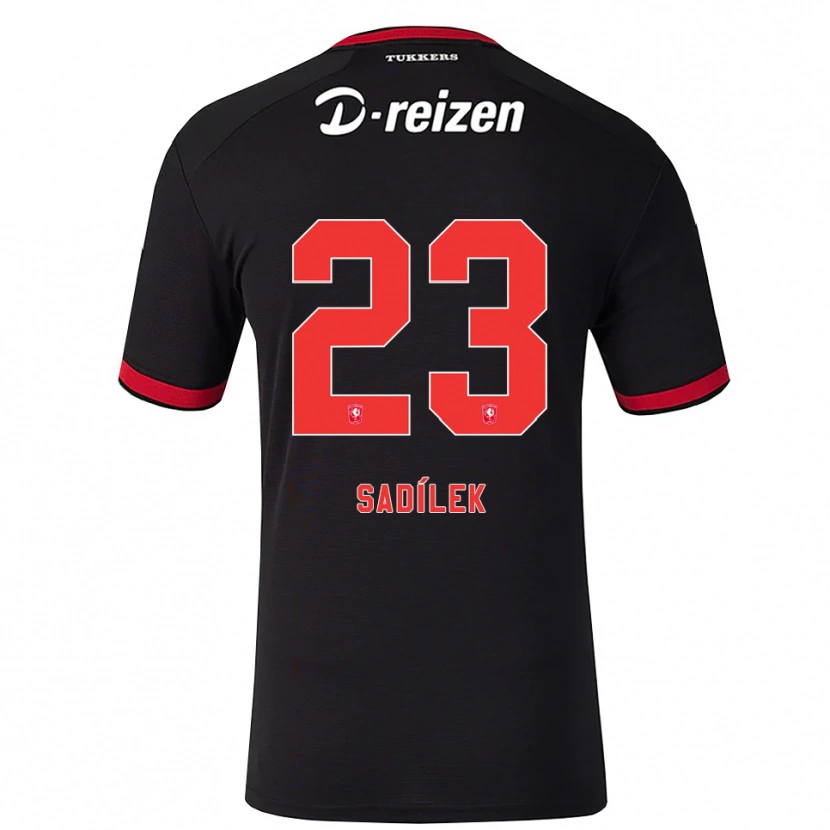 Danxen Niño Camiseta Michal Sadilek #23 Rojo Blanco Negro 2ª Equipación 2026/27 La Camisa