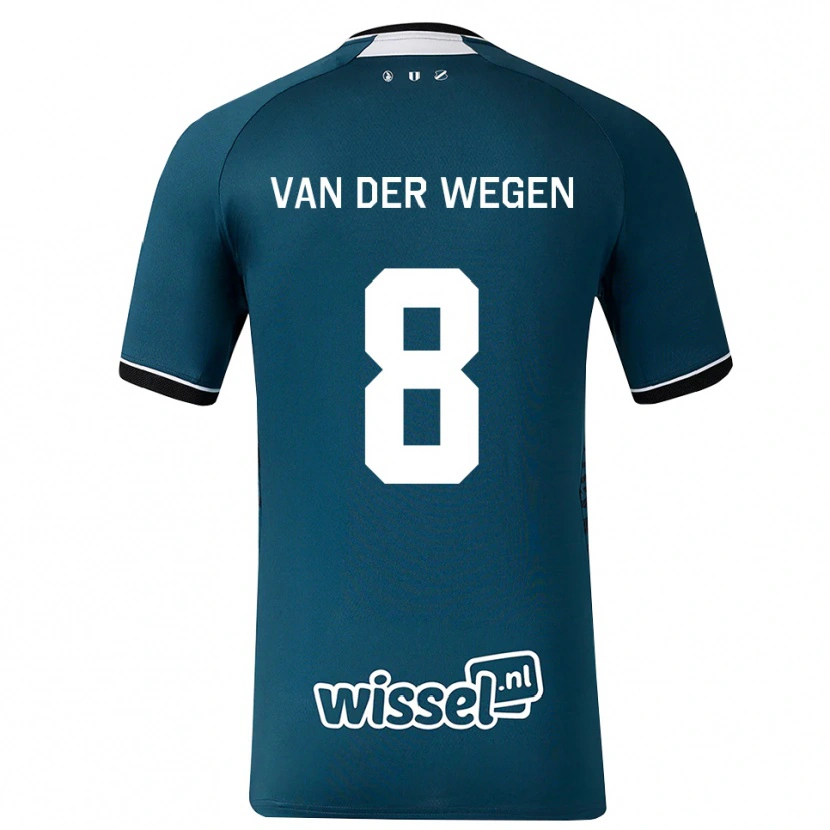 Danxen Niño Camiseta Sil Van Der Wegen #8 Grisardodarkslategray Blanco 2ª Equipación 2026/27 La Camisa
