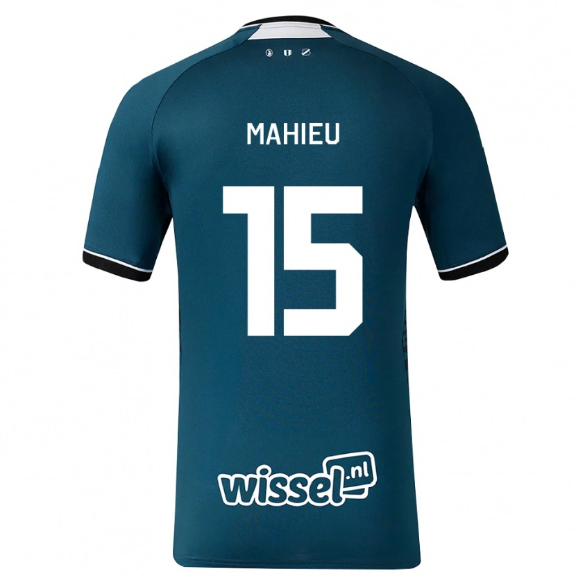 Danxen Niño Camiseta Lena Mahieu #15 Grisardodarkslategray Blanco 2ª Equipación 2026/27 La Camisa