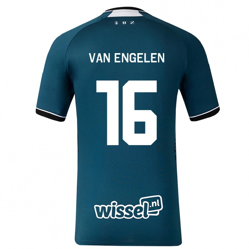 Danxen Niño Camiseta Mats Van Engelen #16 Grisardodarkslategray Blanco 2ª Equipación 2026/27 La Camisa